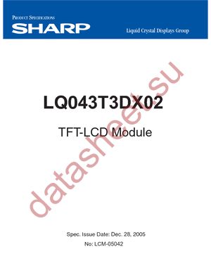 LQ043T3DX02 datasheet  